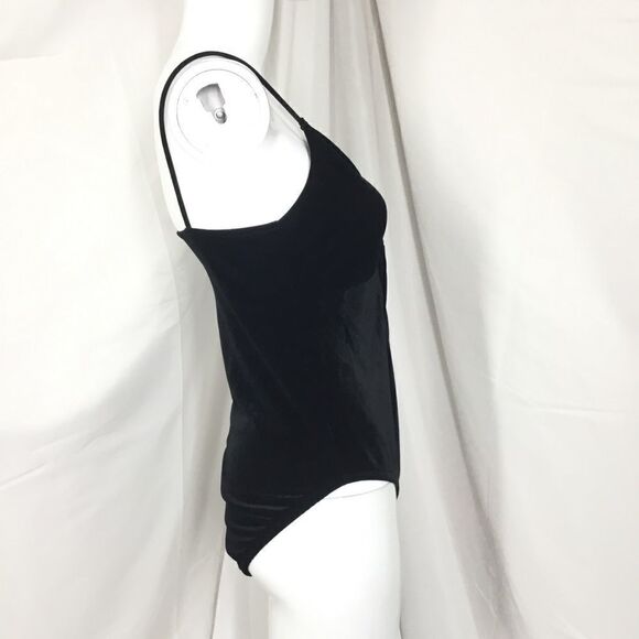 Topshop Velvet Front Knot Bodysuit C6 - Picture 4 of 8